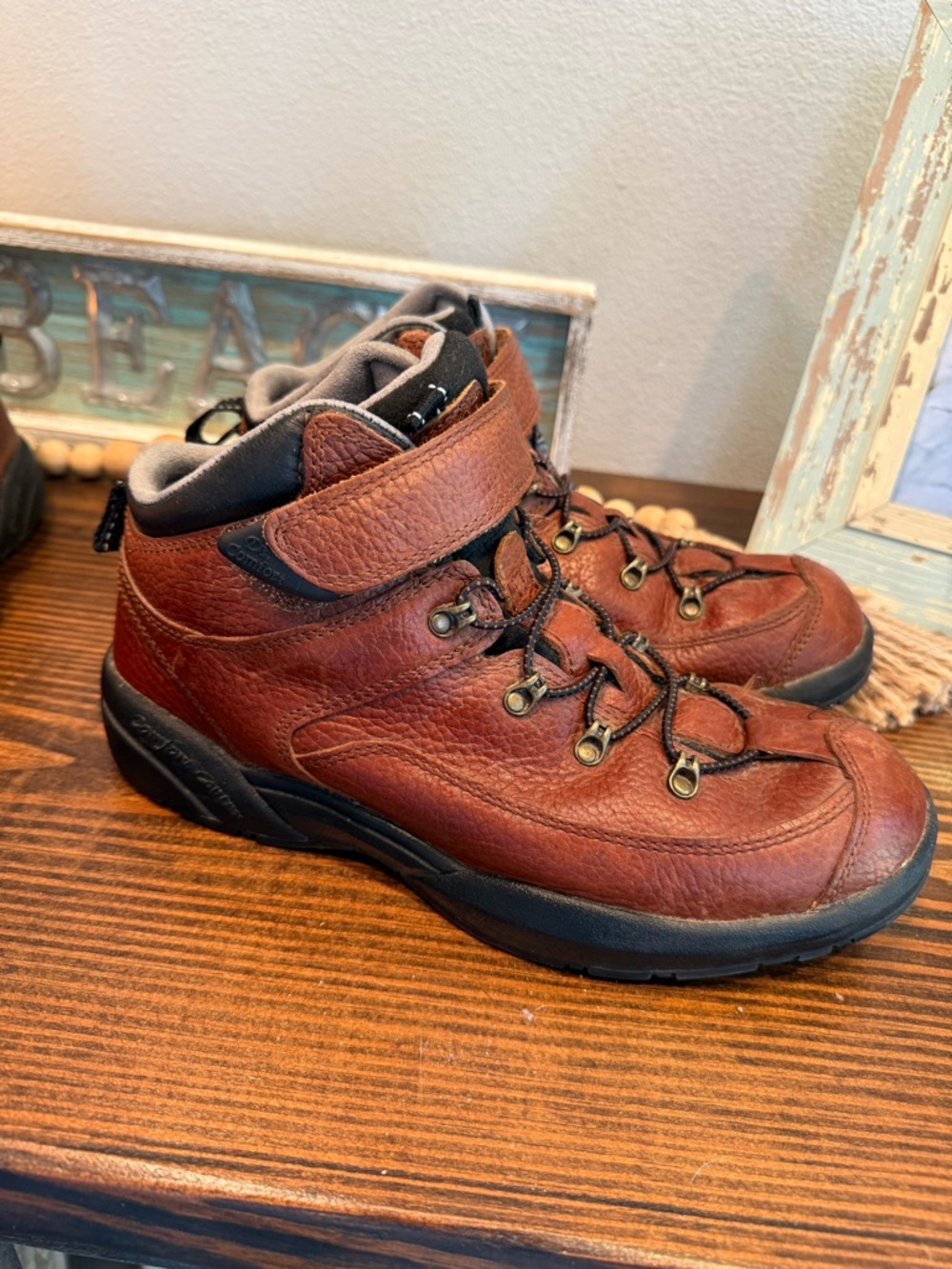 Dr. COMFORT Ranger 9420 Brown Leather Diabetic Hiking Boots Men's Size 8